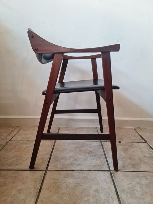 Krzesło tekowe do biurka proj.Arnta Lande dla Stokke,Norwegia, mid-c