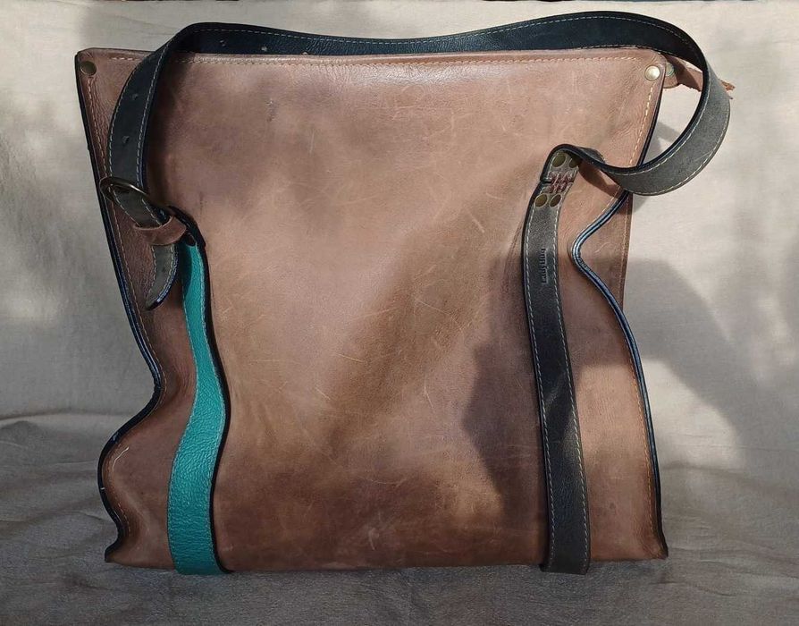 Duża skórzana torba Squer LadyBuq Art