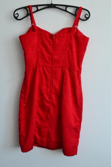 Czerwona mini h&m rozmiar xs