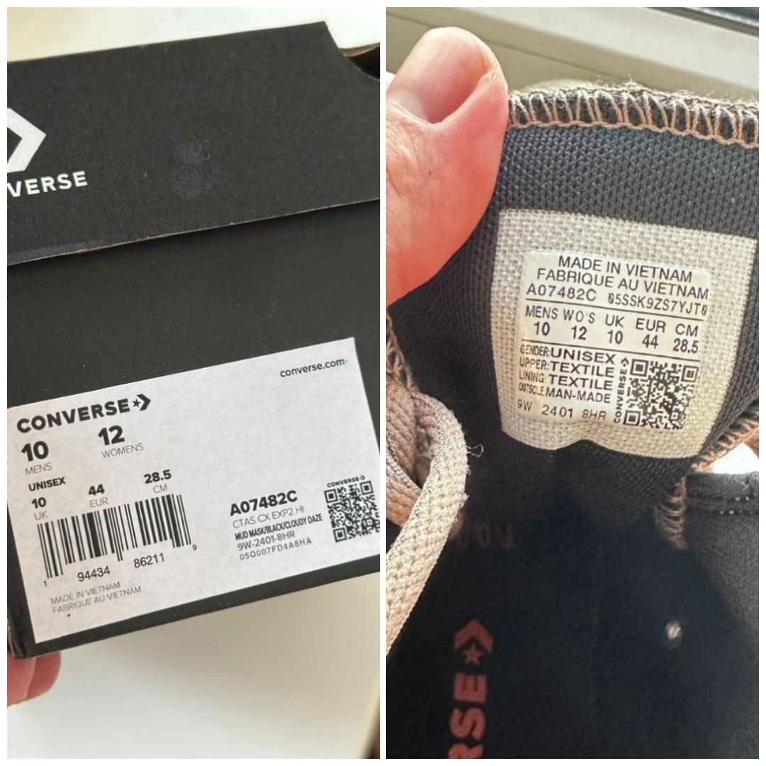 Кеди Converse 43 р., устілка 28,5 см. Модель A07482C