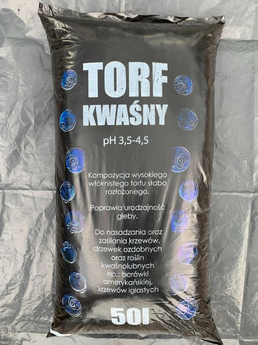 Torf kwaśny/odkwaszony/substrat 50litrów