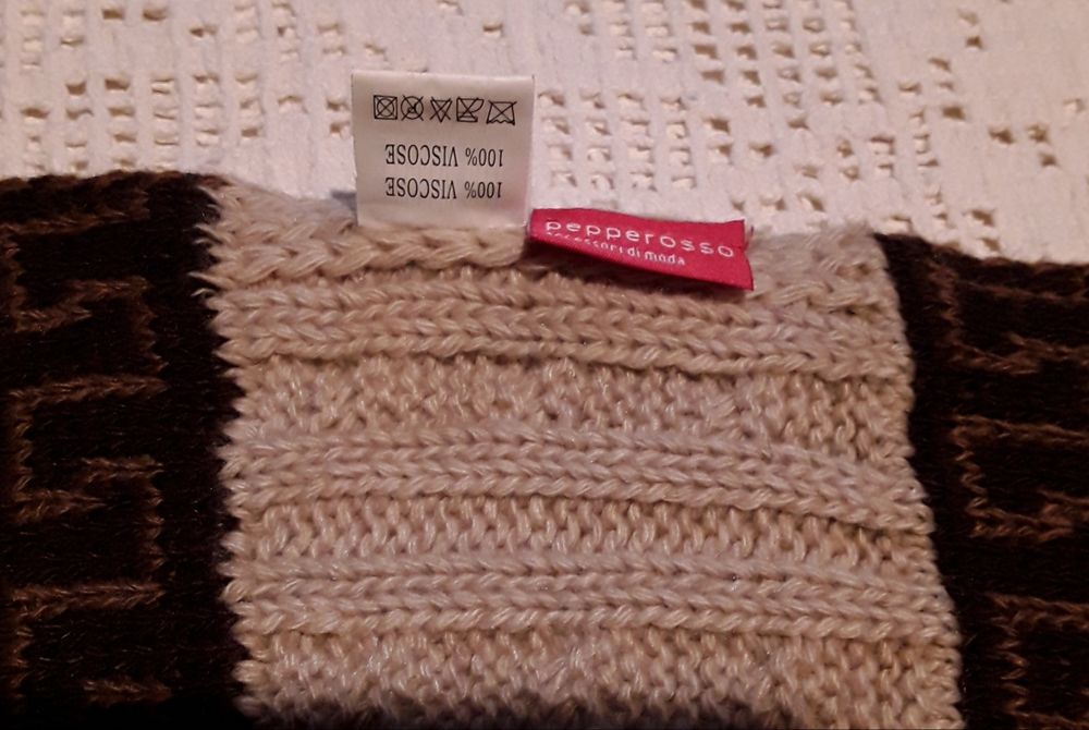 Cachecol grande em malha, unissexo, novo sem etiqueta