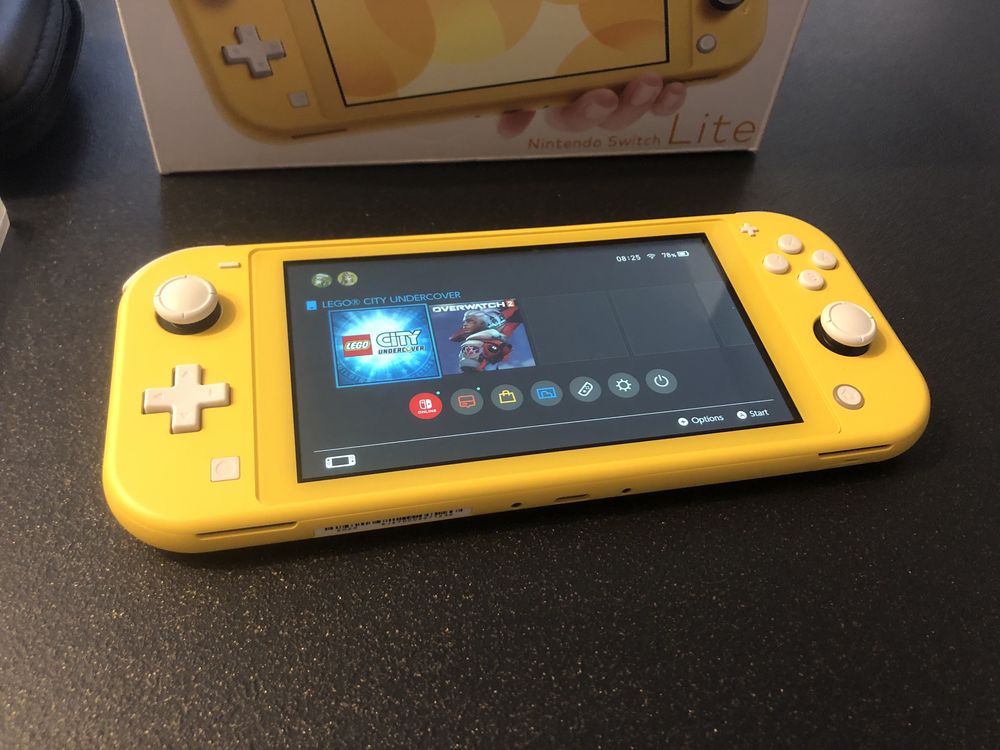 Konsola Nintendo Switch Lite Żółta 2 GRY JAK NOWA