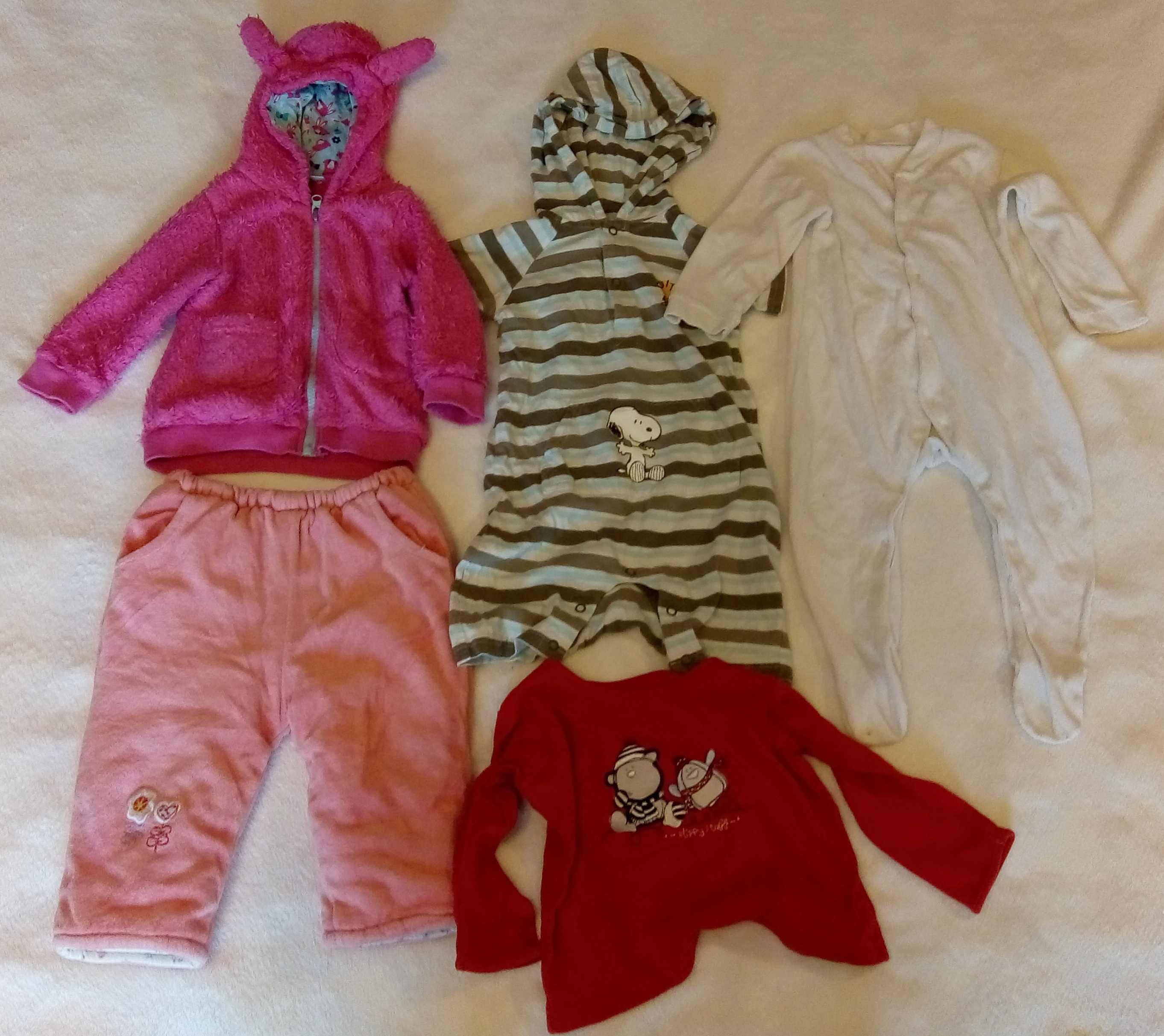 Ubranka dla dziewczynki (9-12 miesięcy) 80 (24szt.) (Odzież)