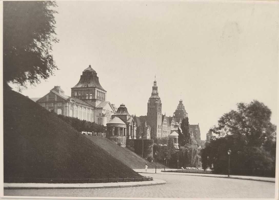 Pocztówka Wały Chrobrego Muzeum Narodowe Szczecin