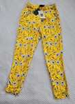 Nowe spodnie damskie flary fruwajki wysoki stan w kwiatowy print