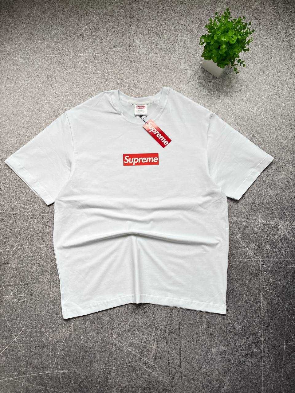 Біла Футболка Supreme з бірками (Супрім)