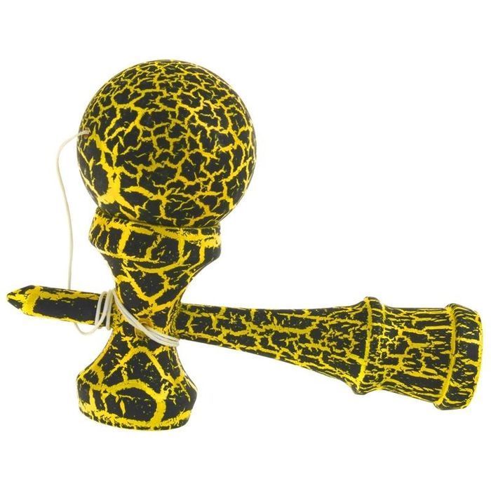 Kendama Drewniana Gra Zręcznościowa - żółta