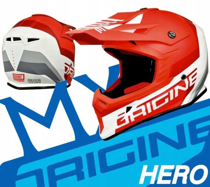Kask Kaski motocyklowy Cross Quad motor Homologacja S M L XL NOWY