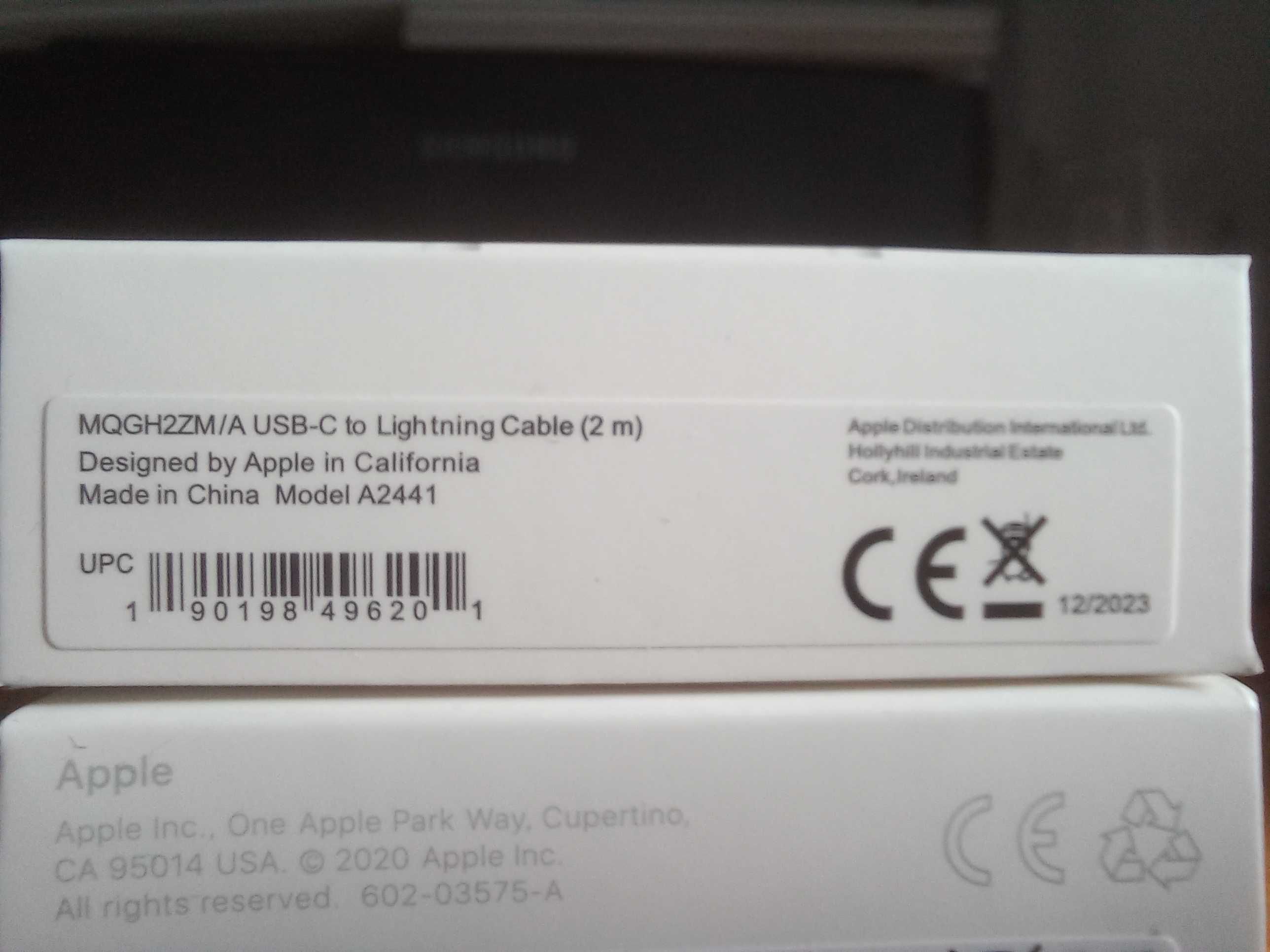 Ładowarka APPLE 20W z kablem lighting do iPhone