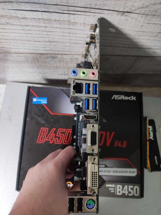 B450M hdv r.4 материнская плата