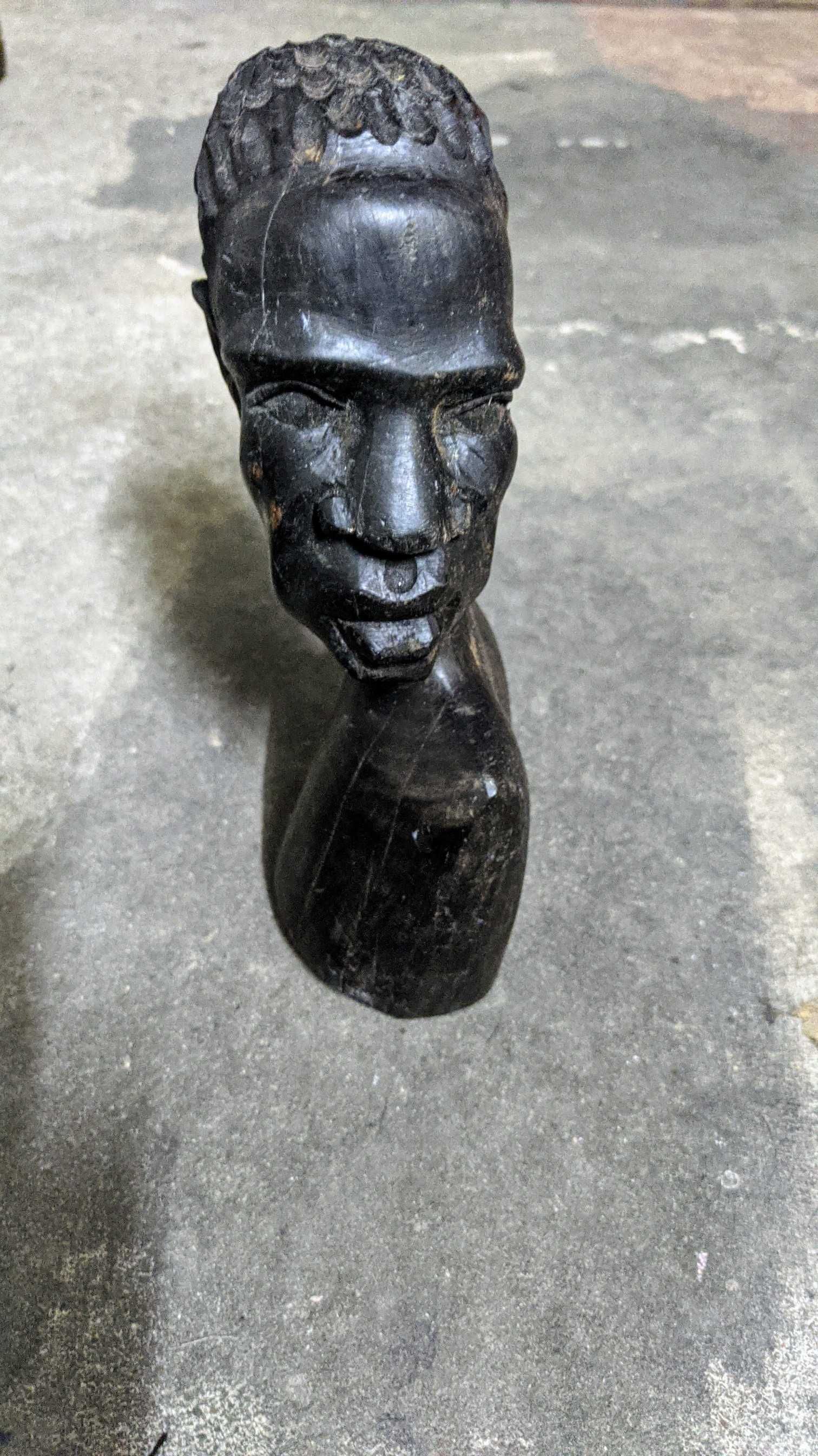 Escultura Miniatura Artesanato Angola Homem | Envio grátis*