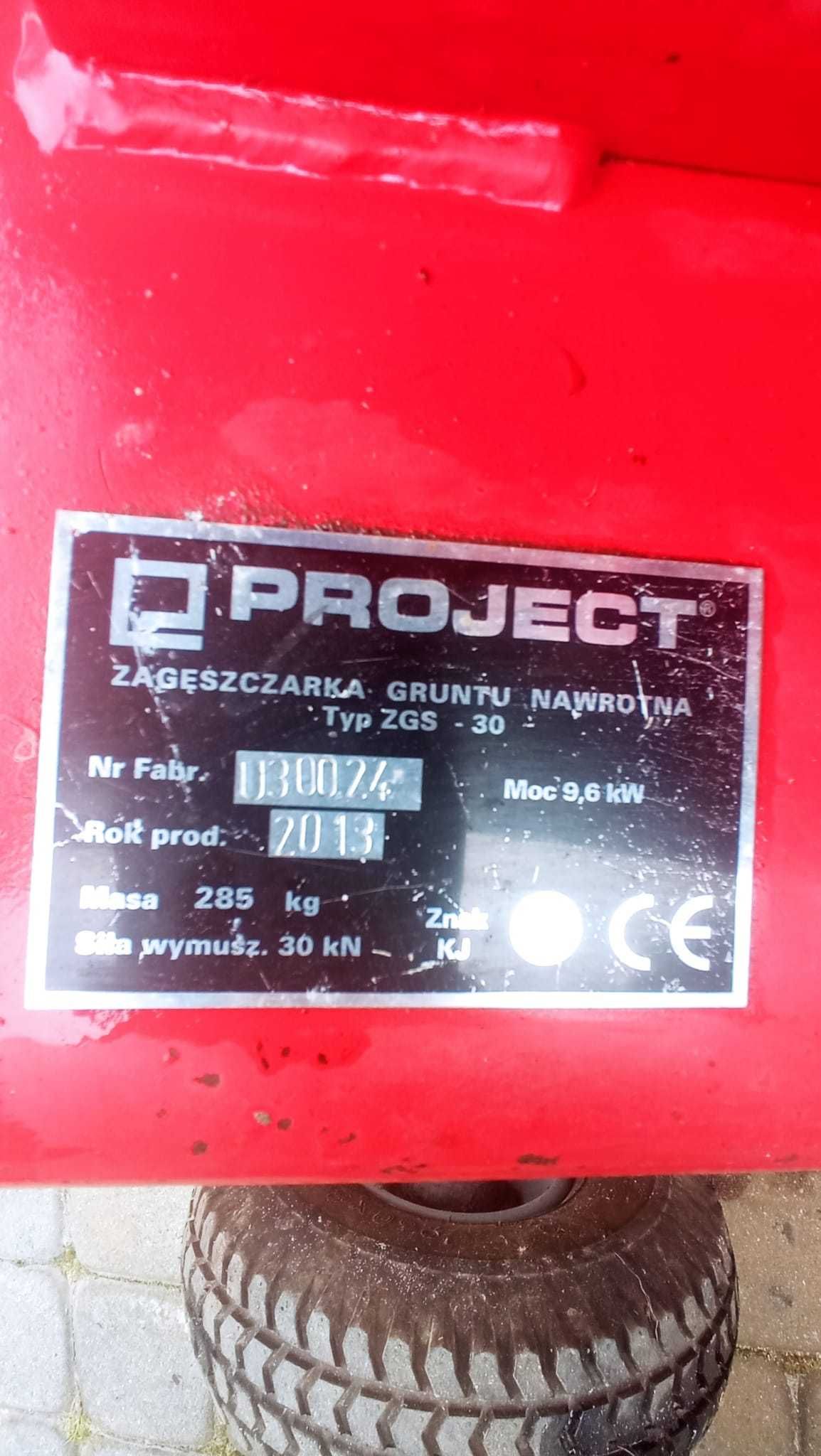 Zagęszczarka Project 290 kg Rewers