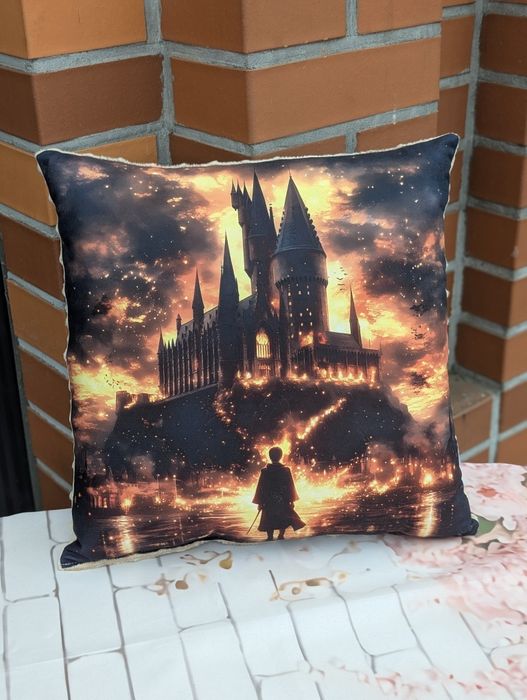 Poduszka Harry Potter 38x38 Hogwart czarodziej prezent urodziny
