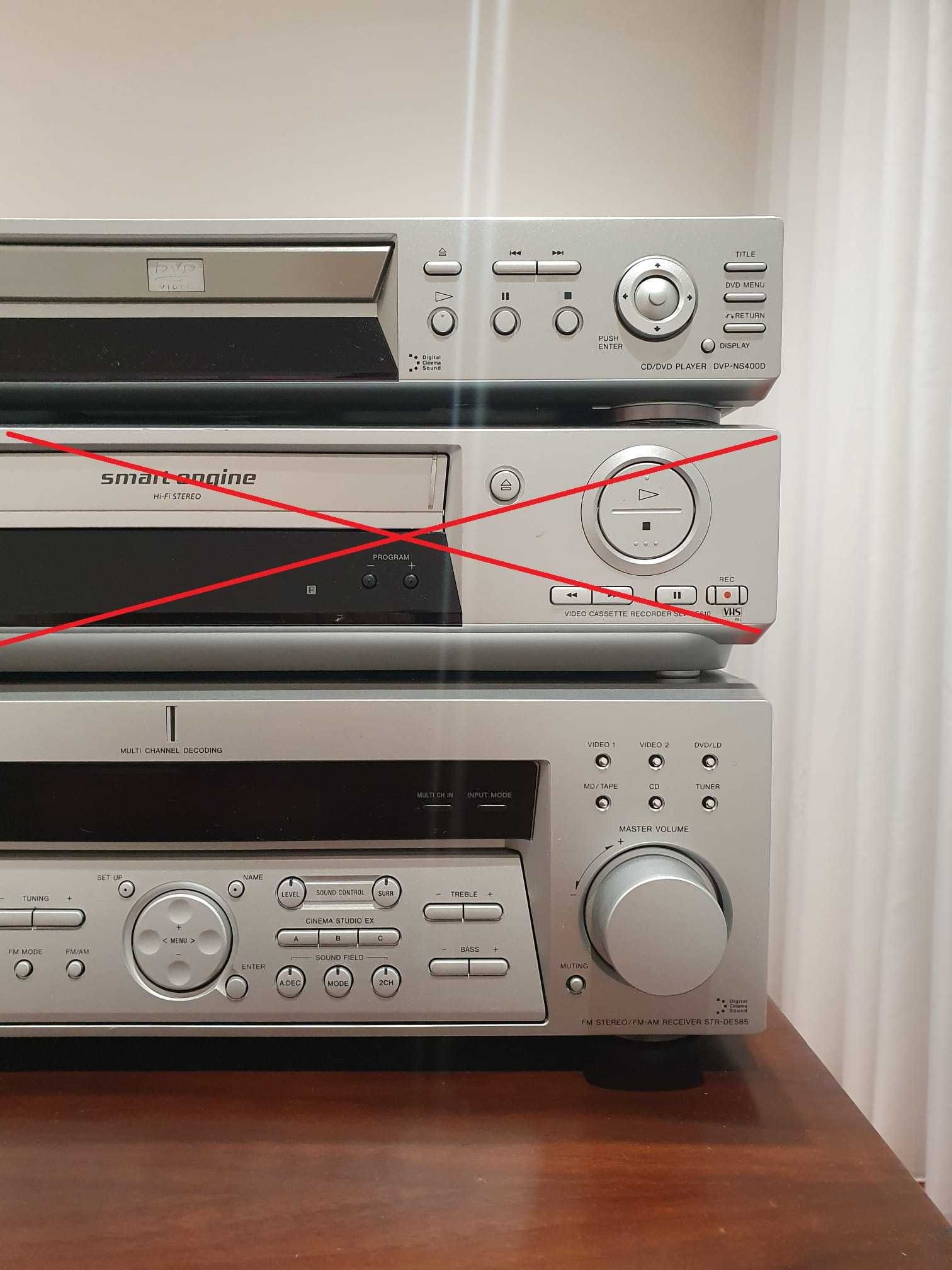 Home cinema TV - Amplificador e colunas sony