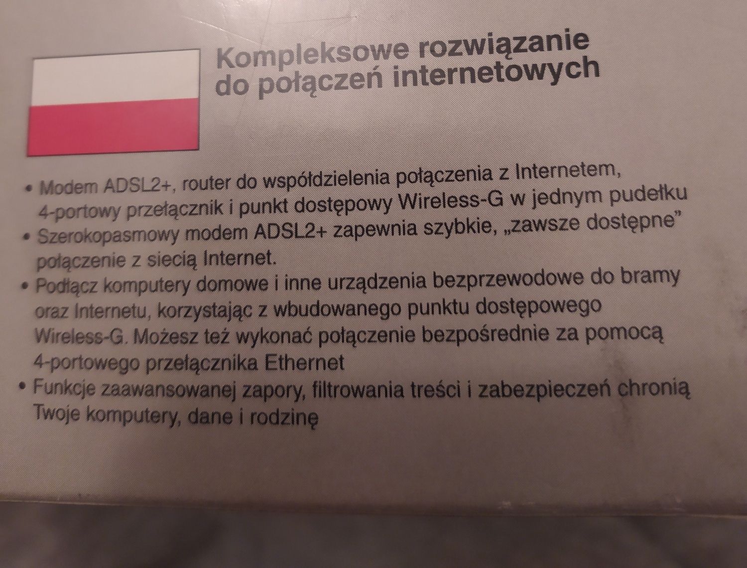 Sprzedam modem ADSL2+, router