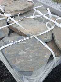 Kamień łupek szarogłazowy na ścieżki sort na paletach