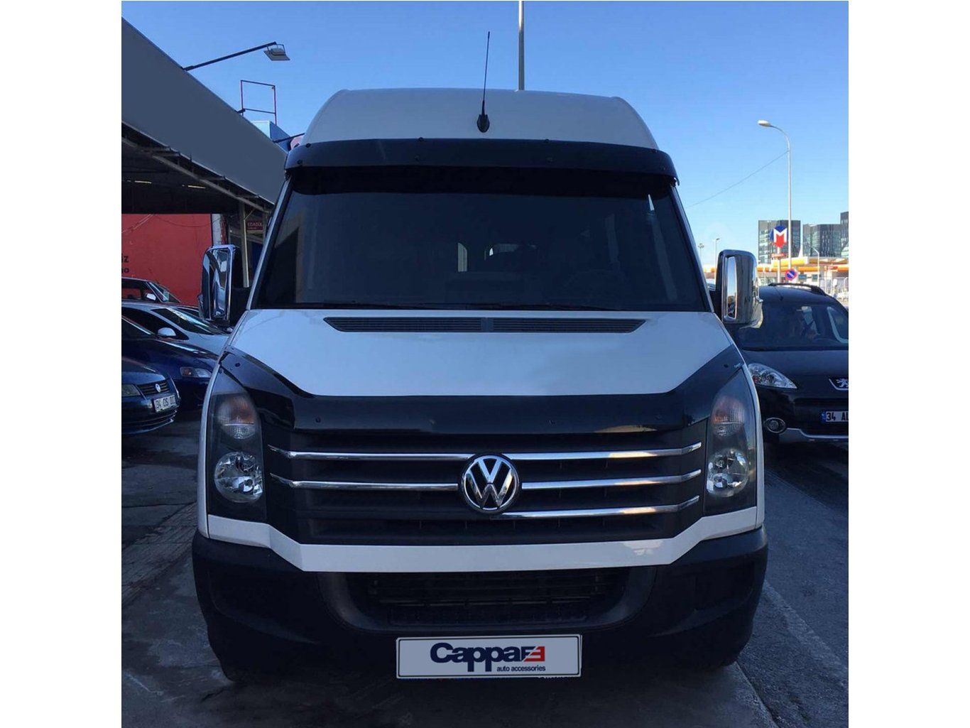 Козырек на лобовое стекло черный для Mercedes Sprinter W906 2006-2018