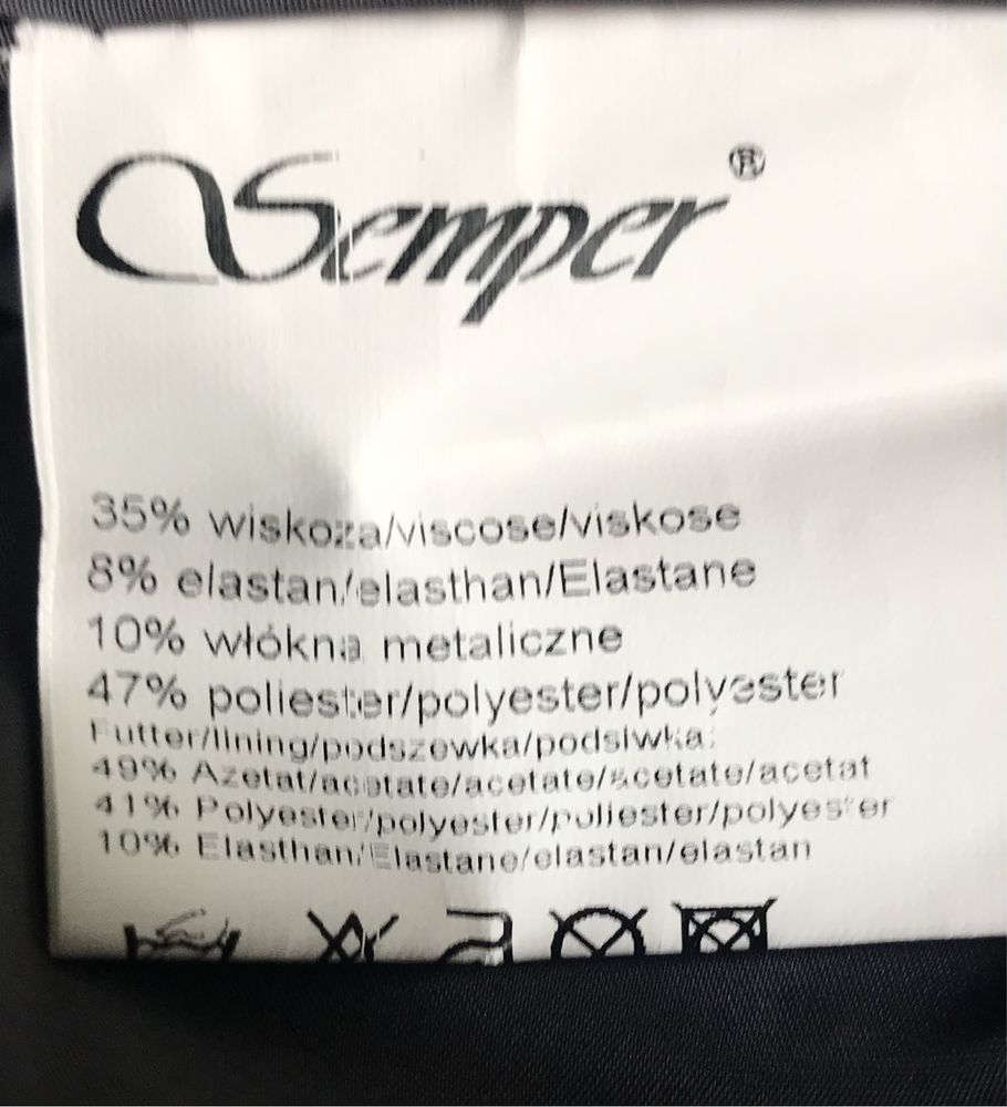 Sukienka imprezowa Semper XXL jak nowa gold