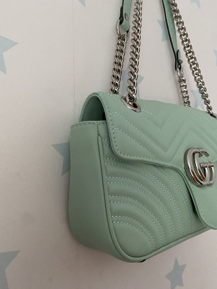 Mala Gucci verde agua