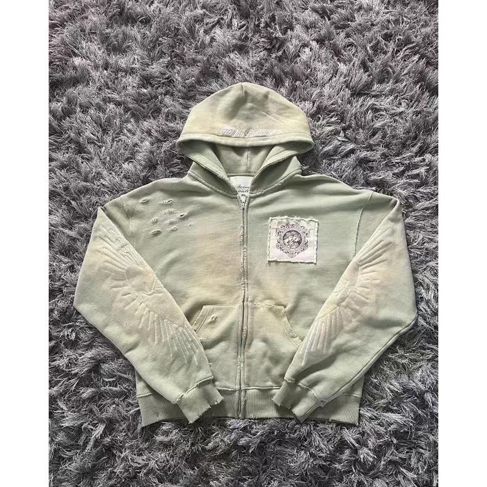 Zip-hoodie Chrome Hearts Corteiz Кропнута зіпка Y2K Balenciaga