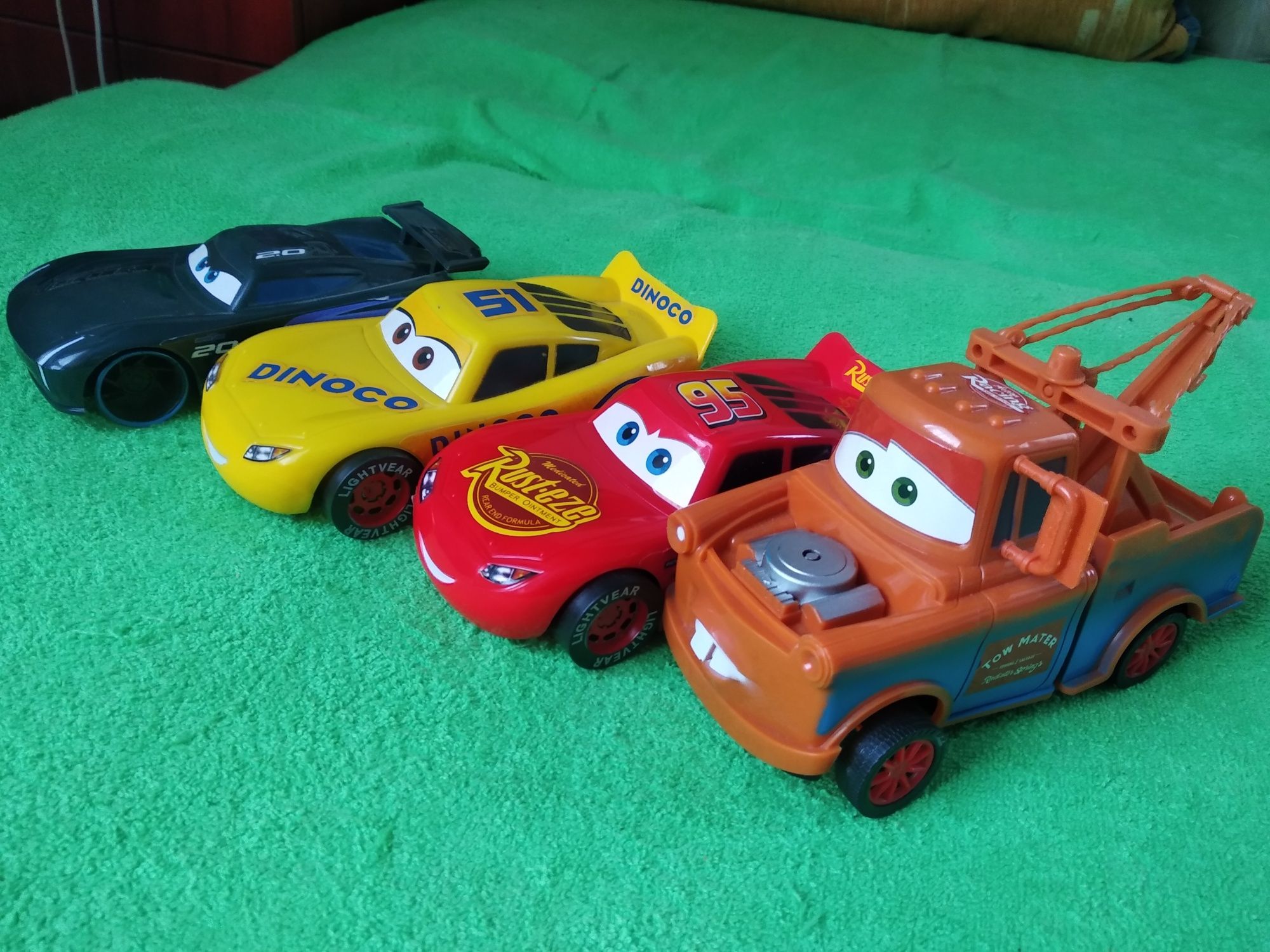 Машинки маквин молния, набор из 4шт, маккуин radiator springs cars ине