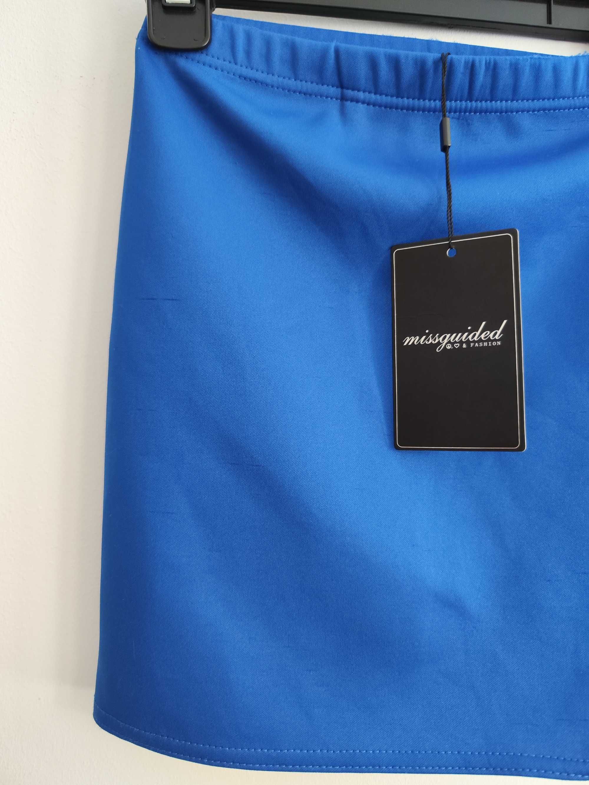 Chabrowa spódniczka XS Missguided wymiary w opisie