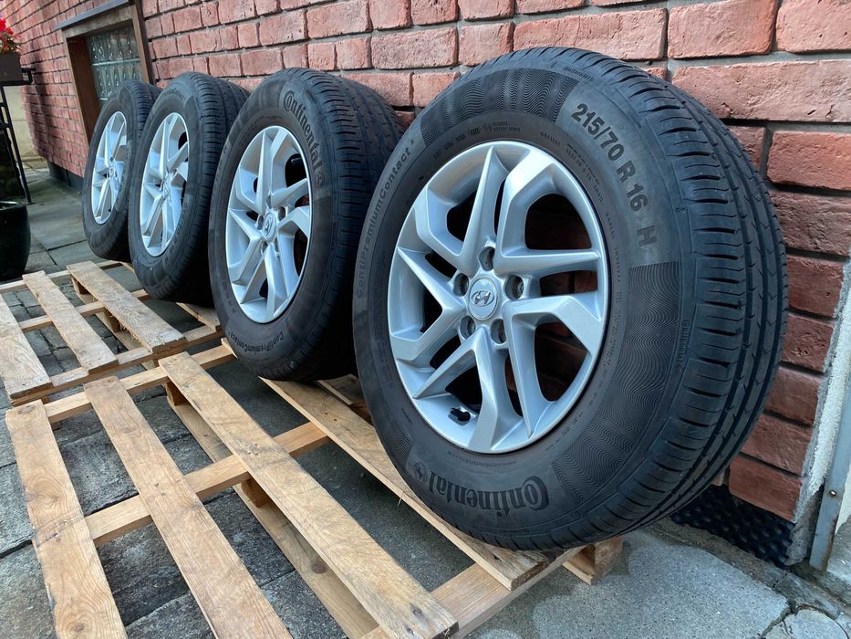 Koła Hyundai Tucson 6.5Jx16H2 ET45 5x114,3 Continental 215/70 16'