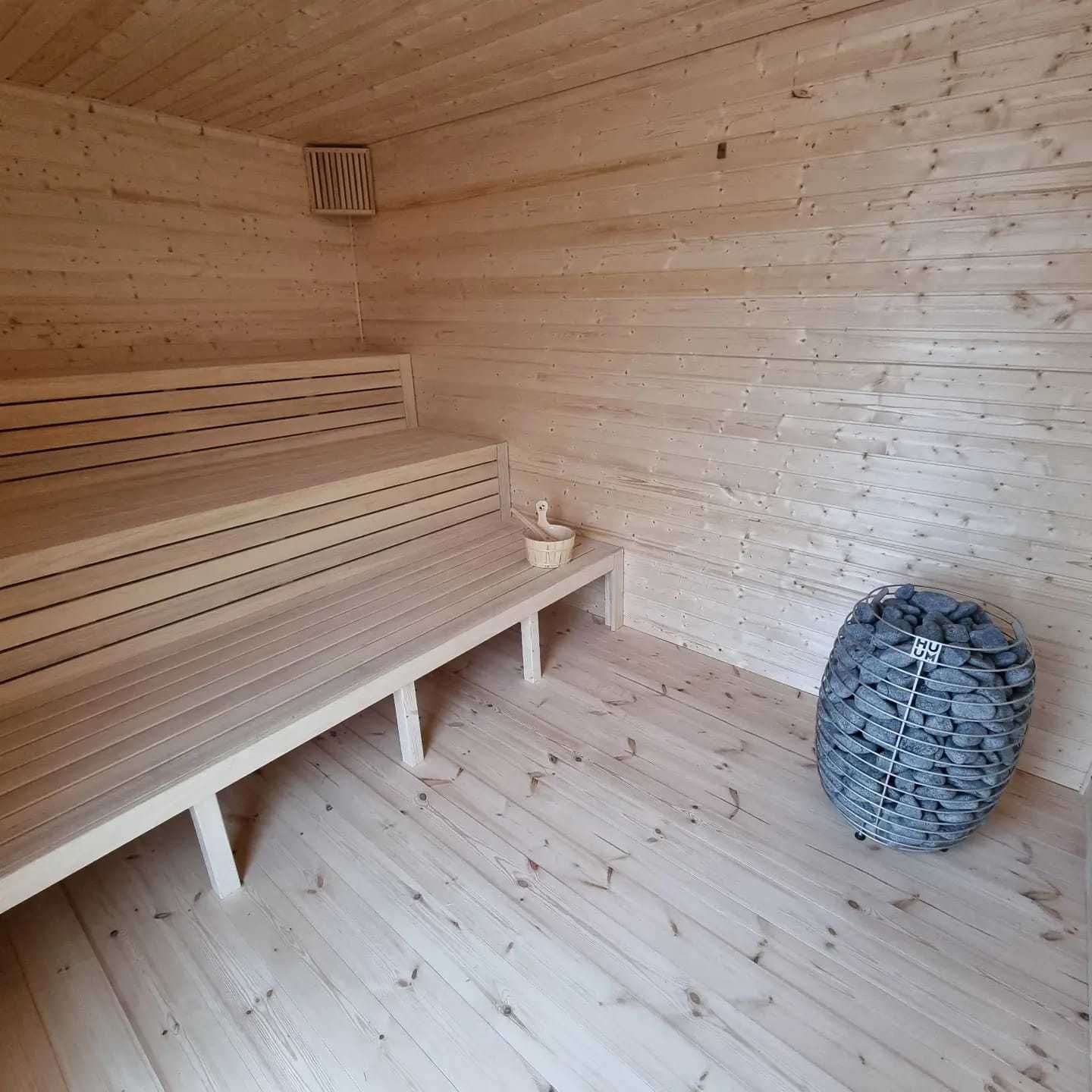 Duża sauna sucha 6x3 pomysł na biznes