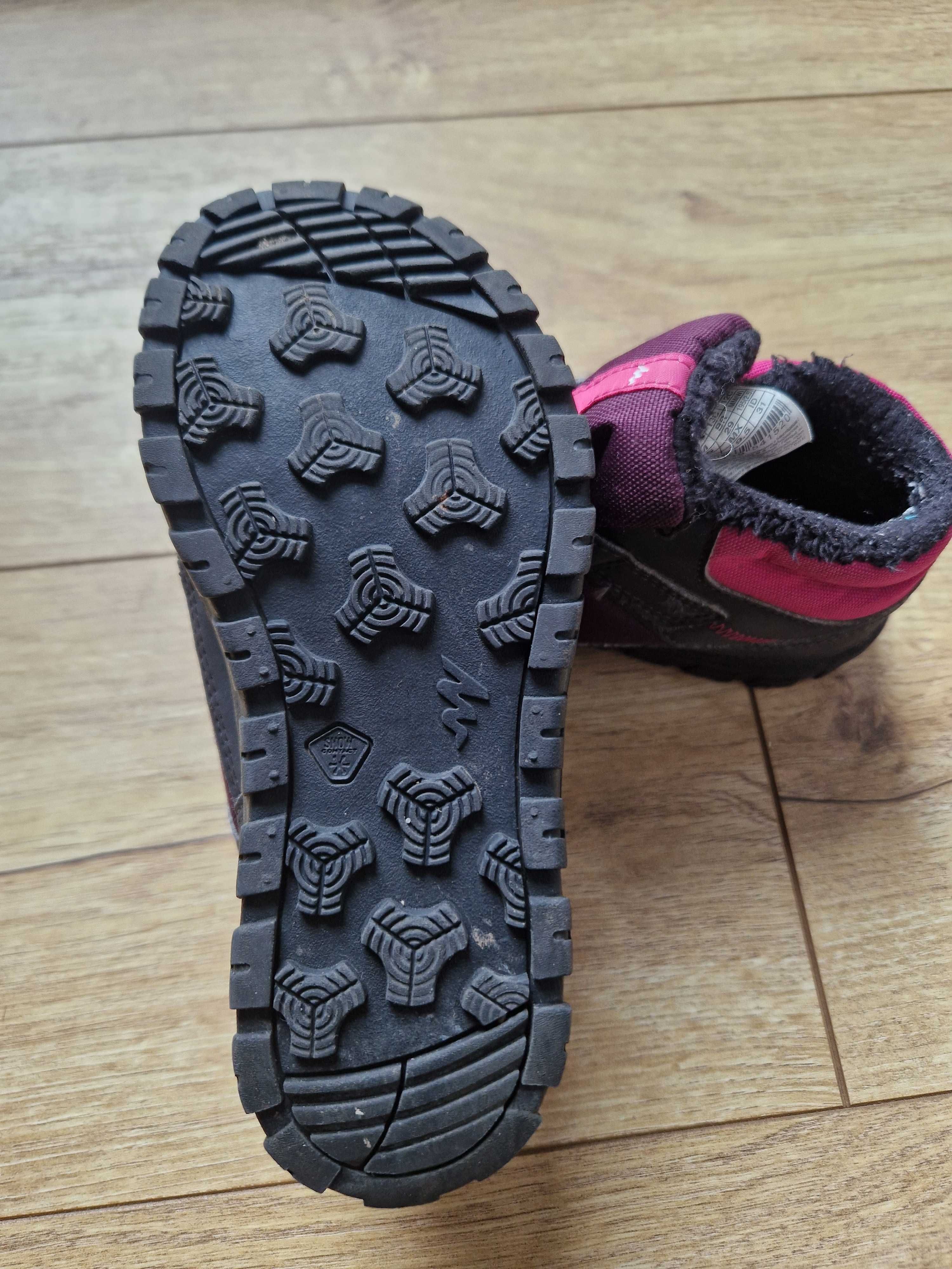 Buty dziecięce jesienno-zimowe Decathlon rozmiar 31