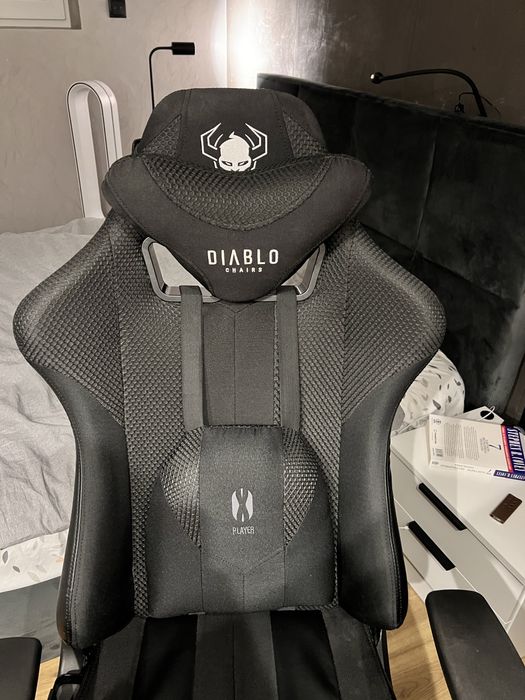 Materialowy fotel gamingowy diablo xplayer 2.0 king size