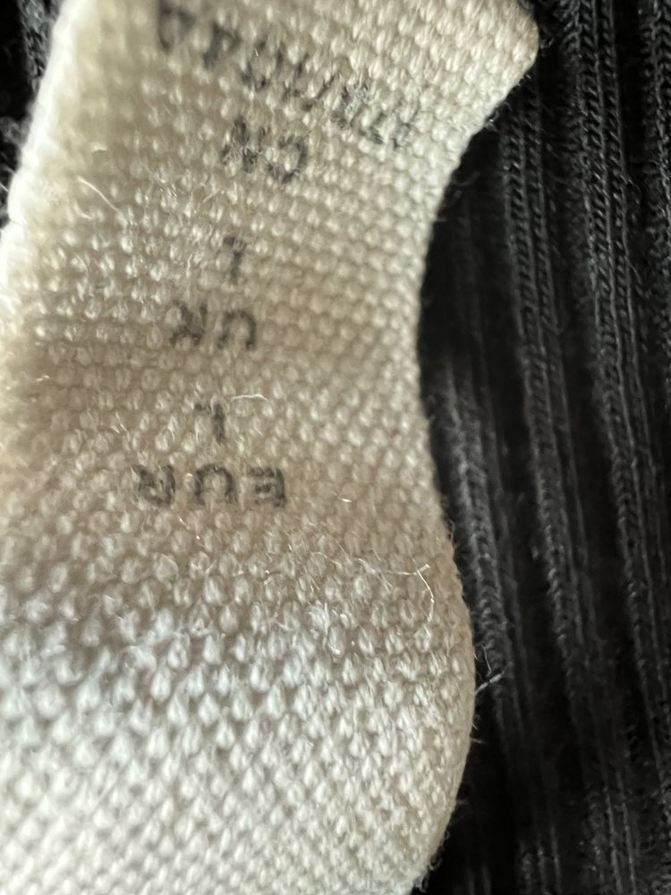 H&M czarny prążkowany top na ramiączkach bluzka w prążki r. L