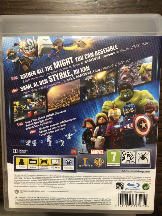 Jogo Lego Marvel Avengers PS3