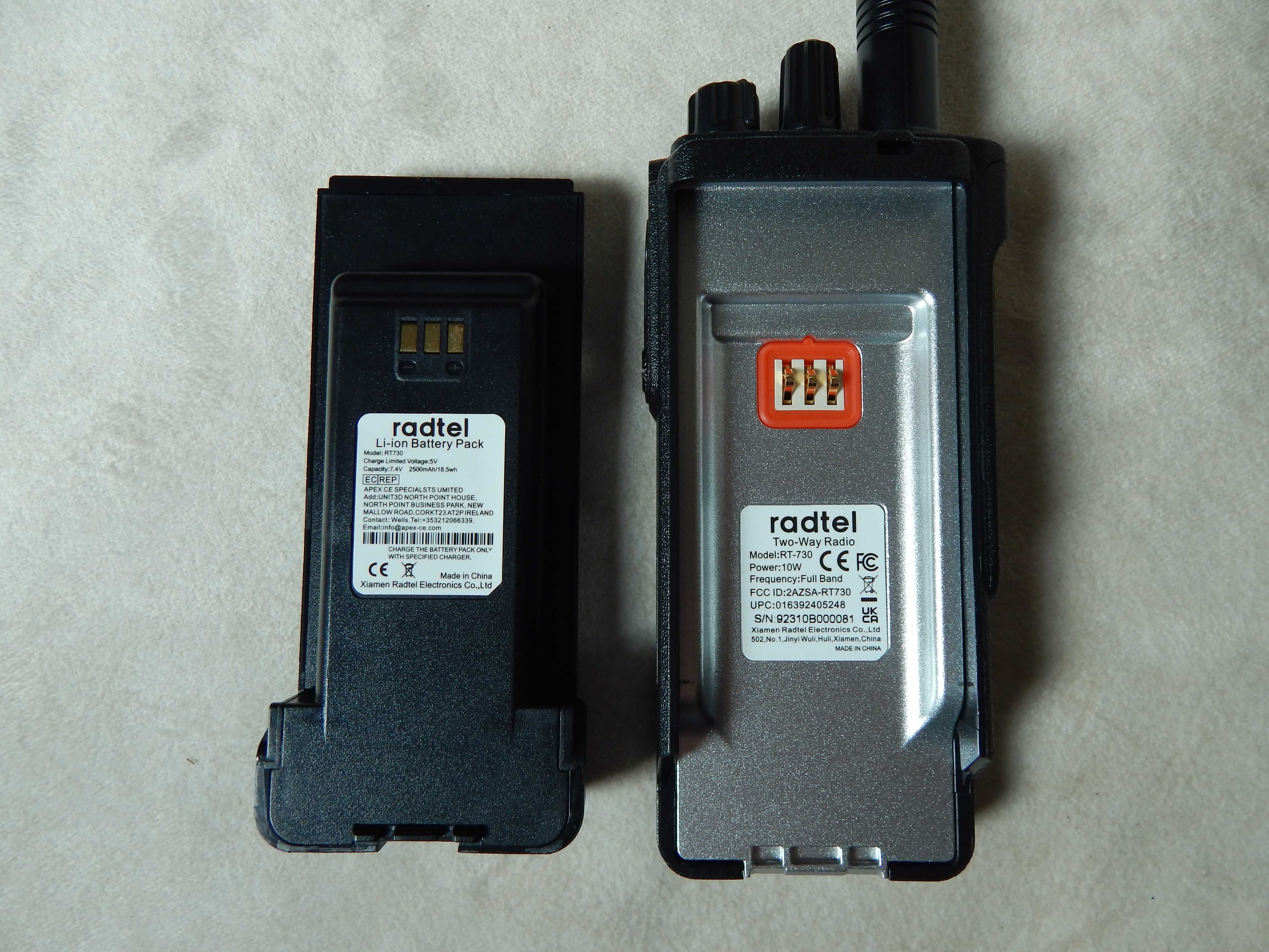 Радиостанция Radtel RT-730 . IP67.  10 - 900 МГц
