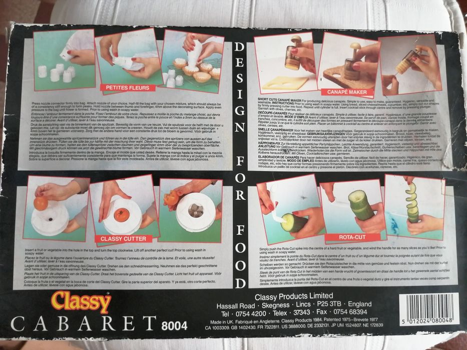 Acessórios cozinha para decorar, guarnecer e empratar Cabaret classic