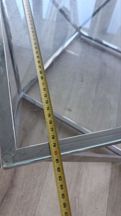 Stolik kawowy szklany 80x80