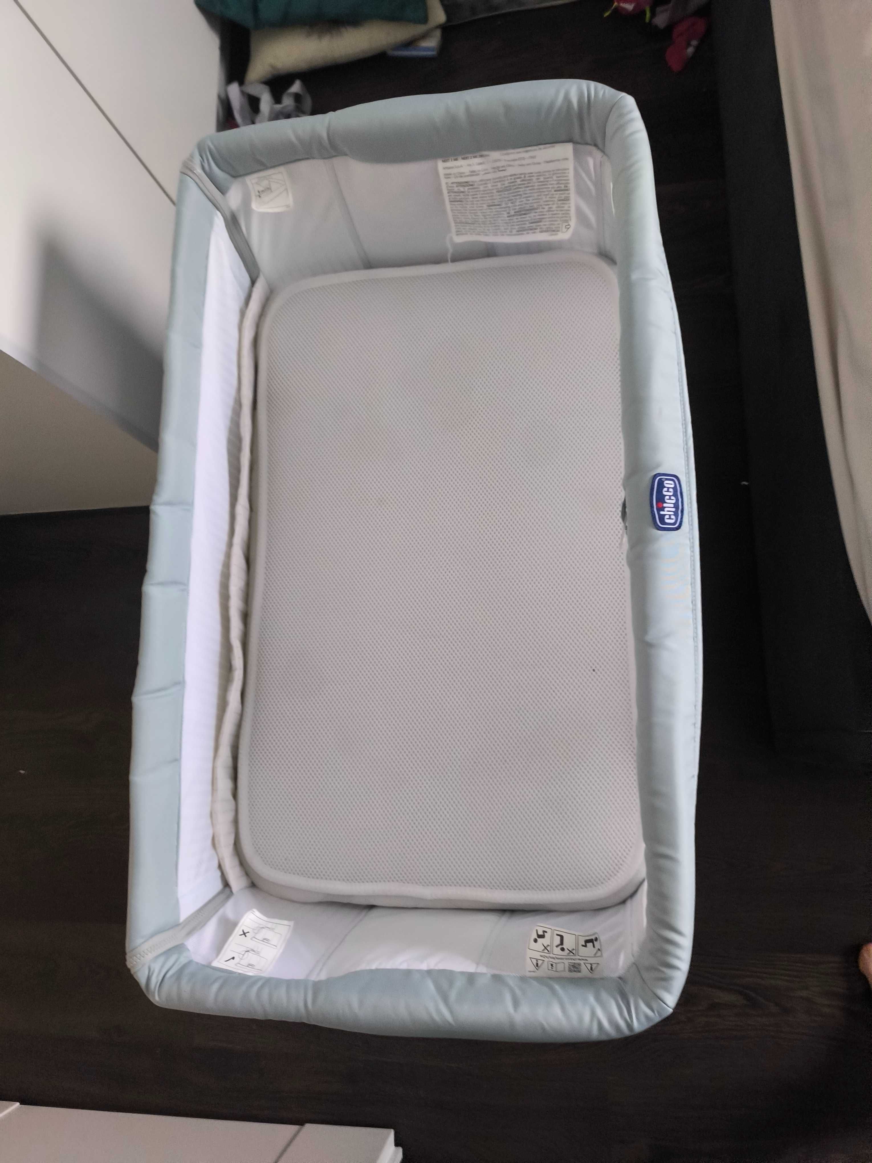 Łóżeczko dostawka CHICCO NEXT2ME AIR z dodatkowym materacem