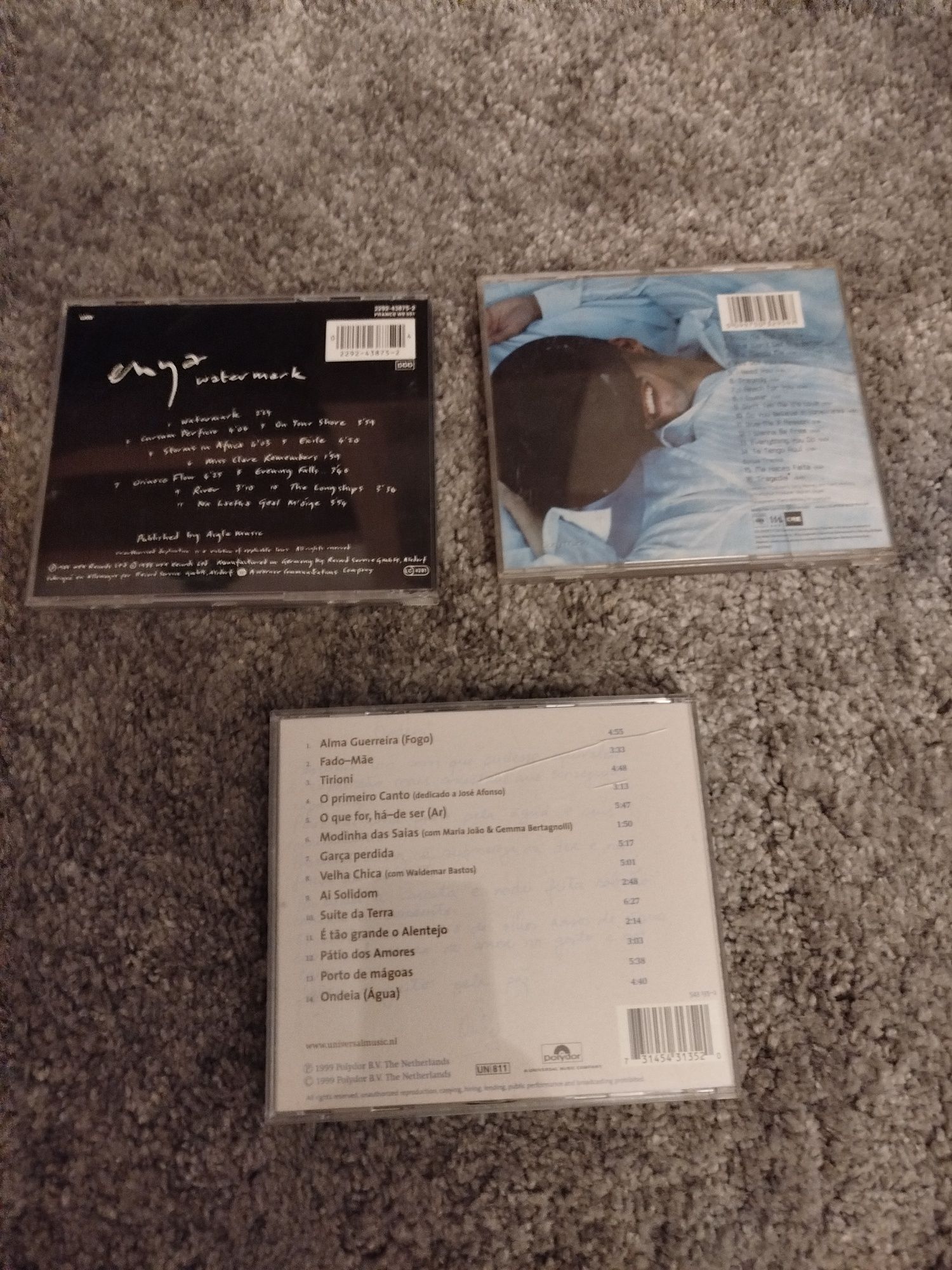 Três CDs de Marc Anthony,Dulce Pontes e Enya