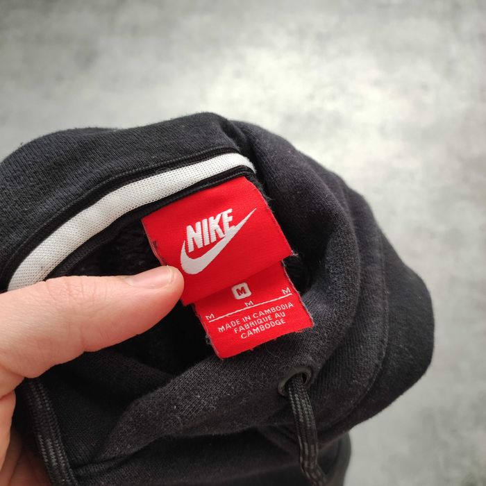 MĘSKA Bluza Hoodie Czarna Nike AIR z Kapturem Bawełna Duże Logo sport