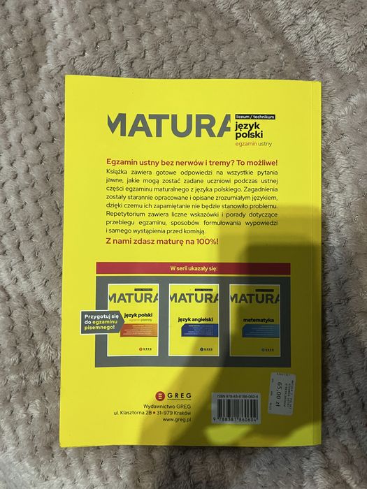 książka matura język polski