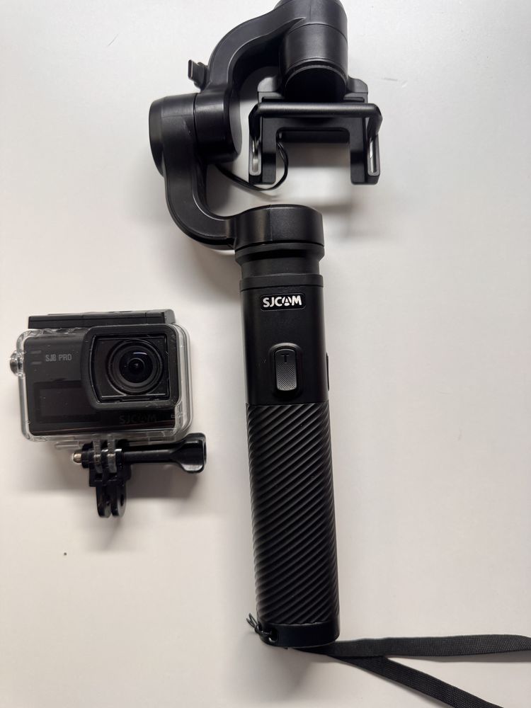 Kamerka sportowa + gimbal sjcam