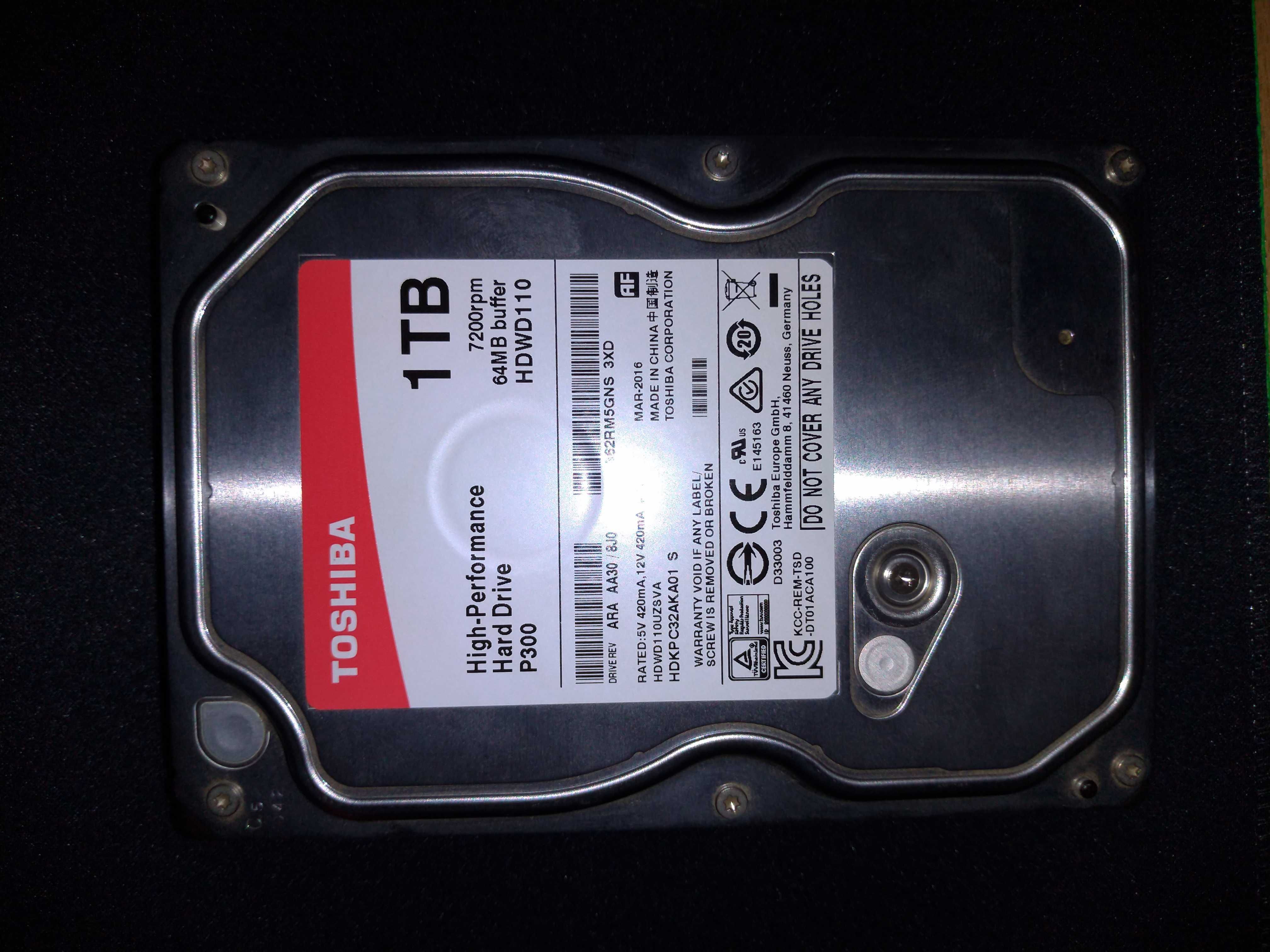 HDD/Disco Rigido Toshiba P300 1TB