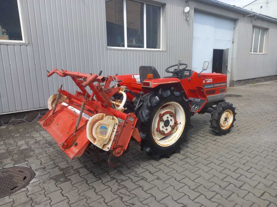 Japoński traktorek Shibaura D228 z glebogryzarką 4x4 22 km
