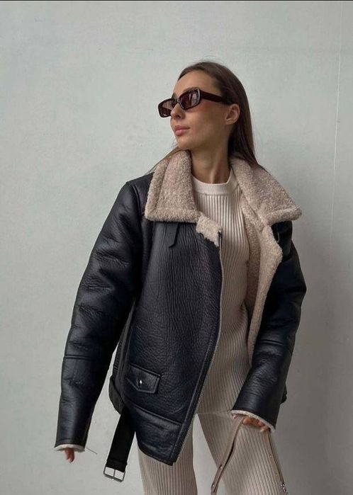 Дублянка жіноча тепла у стилі Зара(Zara)