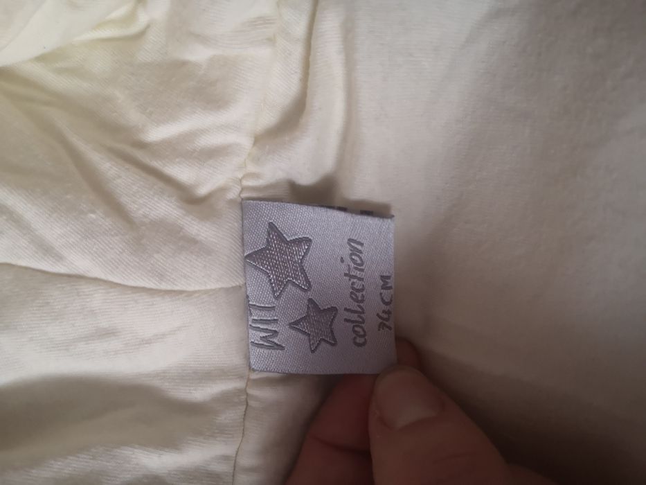 Kombinezon kremowy, dwuczęściowy