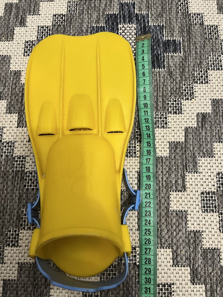 Ласти для плавання жовті Intex Розміром S(35-37), від 6 років
