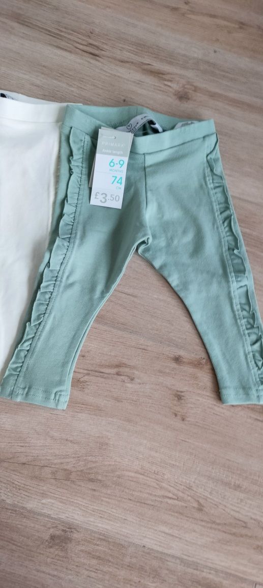 Zestaw legginsów, Primark nowe z metką, falbanka zara