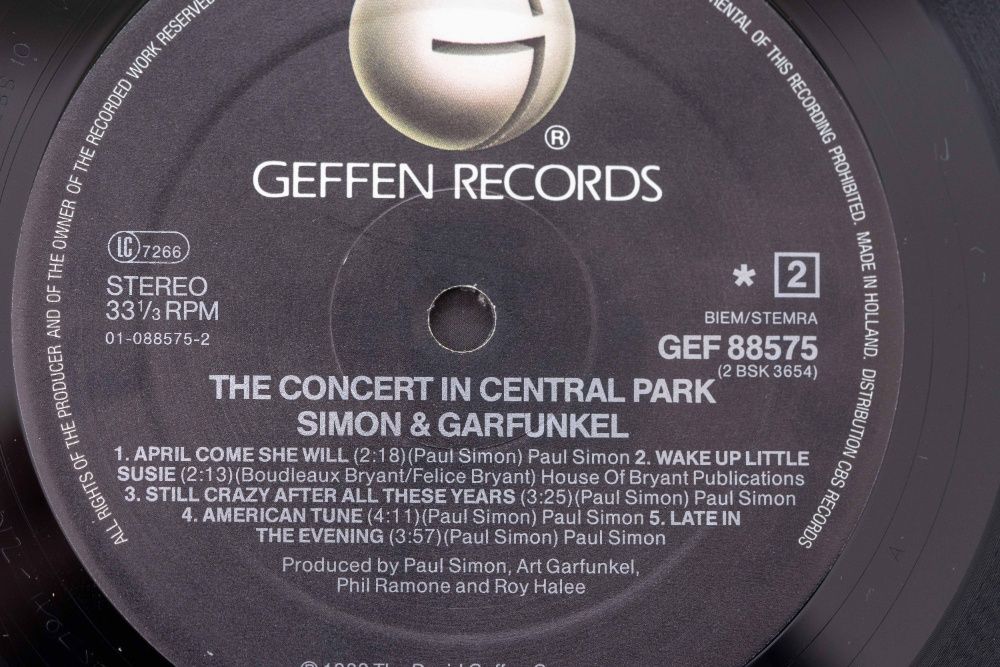 LP duplo disco de vinil simon and garfunkal central park
