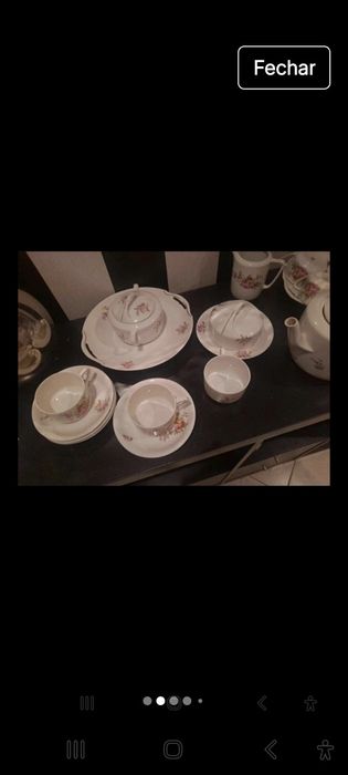 Serviço de chá porcelana antiga