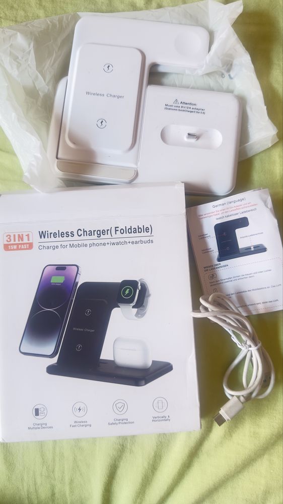 Carregador Wireless 3 em 1